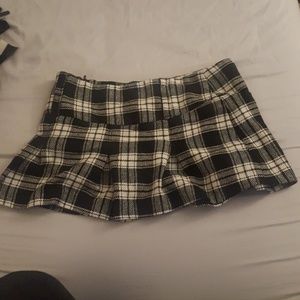 Plaid mini "school girl"skirt